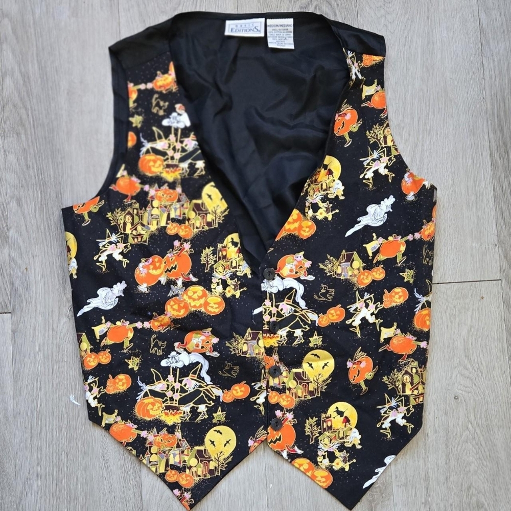 Basic Editions 90s Halloween Silk Vest Size M